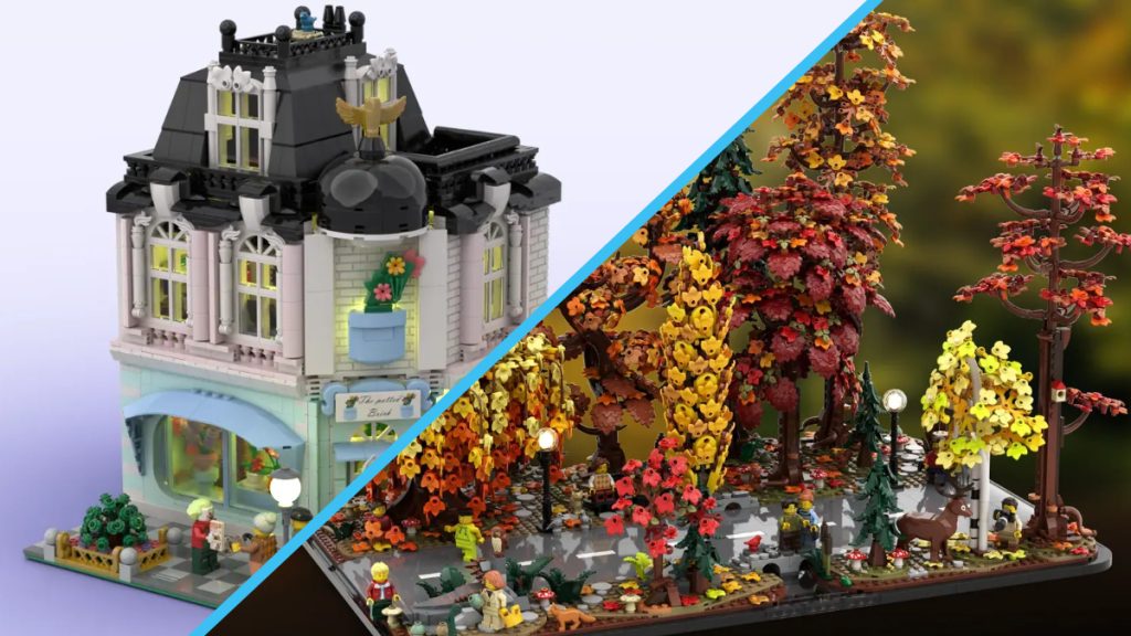 LEGO lansează noi provocări pentru fani: Autumn Forest și The Fountain Place ating pragul de 10.000 de voturi