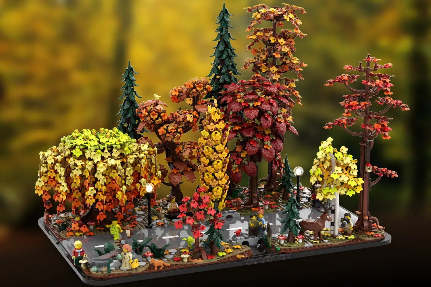 LEGO lansează noi provocări pentru fani: Autumn Forest și The Fountain Place ating pragul de 10.000 de voturi