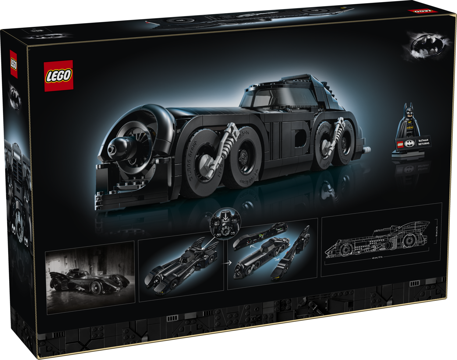 LEGO lansează spectaculosul set Batman Returns Batmobile (76355): Detalii despre primul model care se transformă în Batmissile