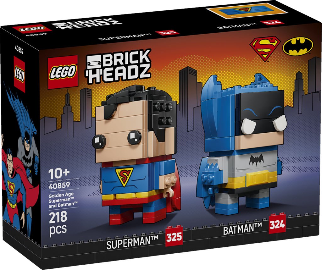 LEGO lansează noi seturi BrickHeadz în septembrie: Golden Age Superman and Batman și Gremlins: Gizmo and Stripe