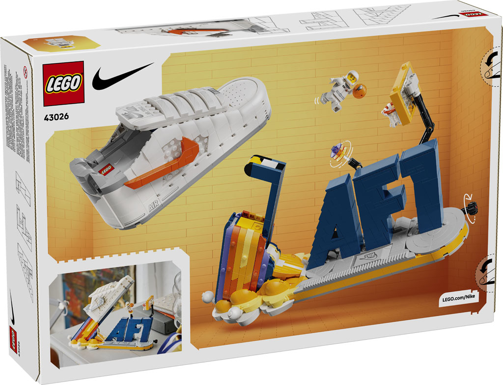 LEGO anunță spectaculosul set Nike Air Force 1 x LEGO Set (43026) – Un tribut intergalactic pentru cultura streetwear