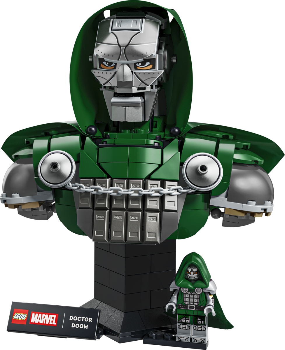 Detalii noi despre colecția LEGO Marvel Avengers: Doomsday și bustul impresionant al lui Doctor Doom