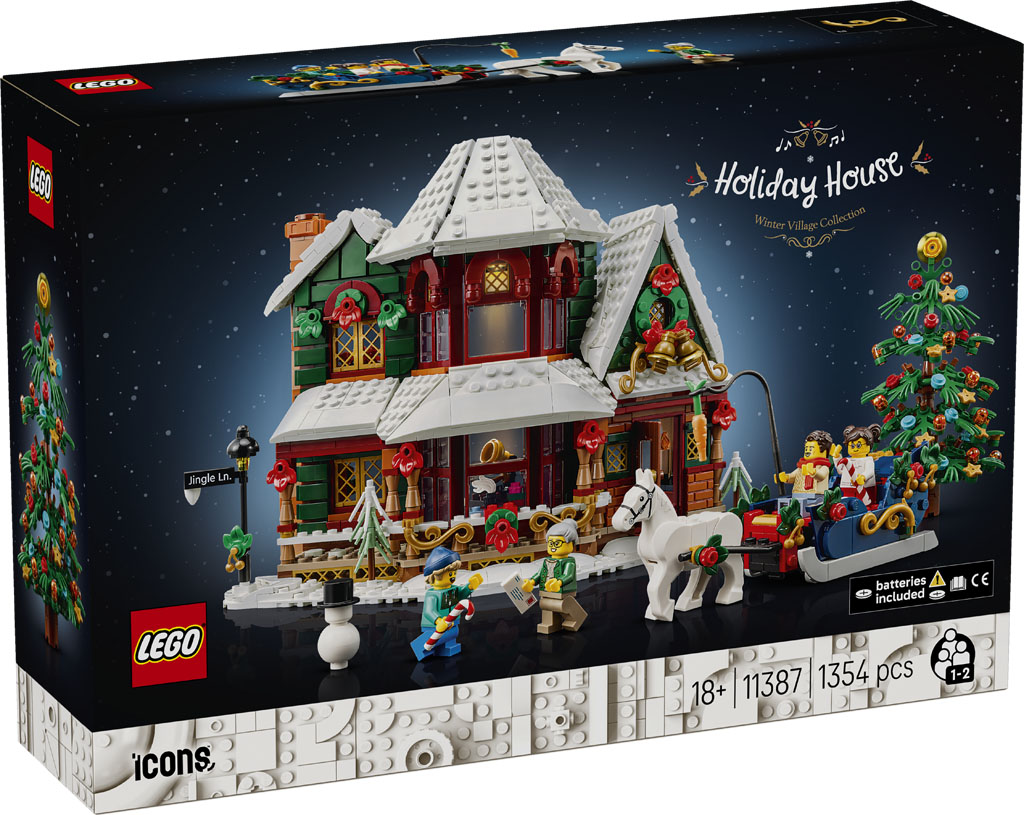 LEGO lansează Holiday House (11387): Noua nestemată a colecției Winter Village Collection