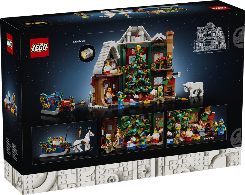LEGO lansează Holiday House (11387): Noua nestemată a colecției Winter Village Collection