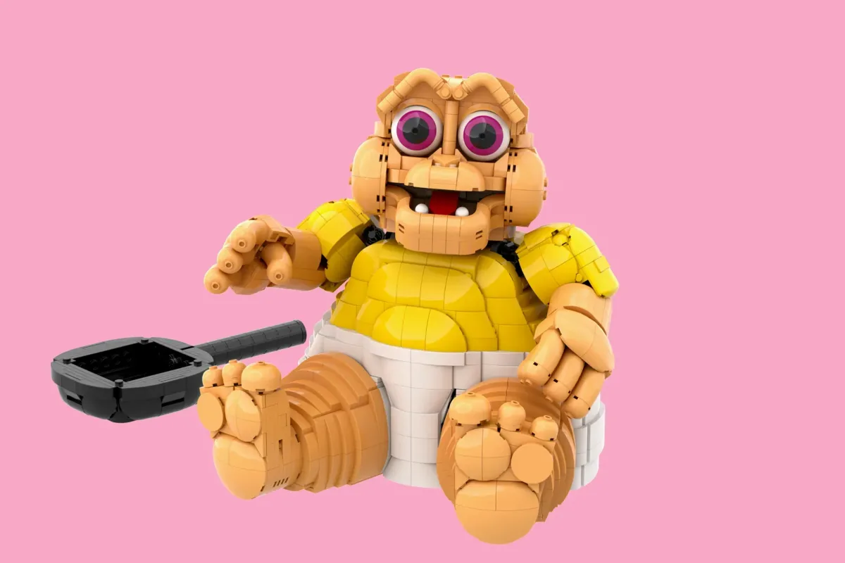 LEGO Ideas surprinde fanii: Baby Sinclair din serialul „Dinozaurii” atinge pragul de 10.000 de voturi
