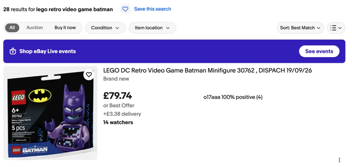 LEGO lansează exclusivitatea 30762 Retro Video Game Batman: O piesă de colecție rară inspirată de era 8-bit