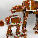Creativitate fără limite: Cum poți transforma două seturi Gingerbread AT-AT Walker într-un model gigantic pentru sărbători